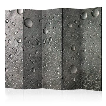 Rumsavdelare Arkiio Steel Surface with Water Drops II 225x172 cm