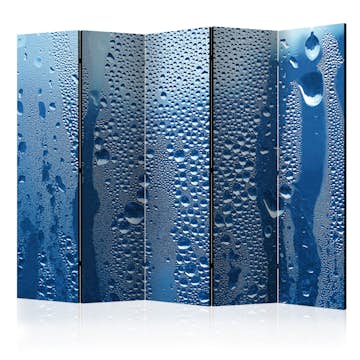 Rumsavdelare Arkiio Water Drops on Blue Glass II 225x172 cm