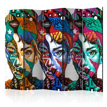 Rumsavdelare Arkiio Colorful Faces II 225x172 cm