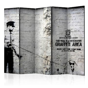 Rumsavdelare Arkiio Banksy Graffiti Area II 225x172 cm