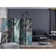 Rumsavdelare Arkiio Floral Curtain Turquoise II 225x172 cm