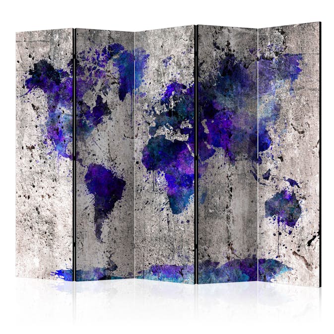 Rumsavdelare Arkiio World Map Ink Blots II 225x172 cm