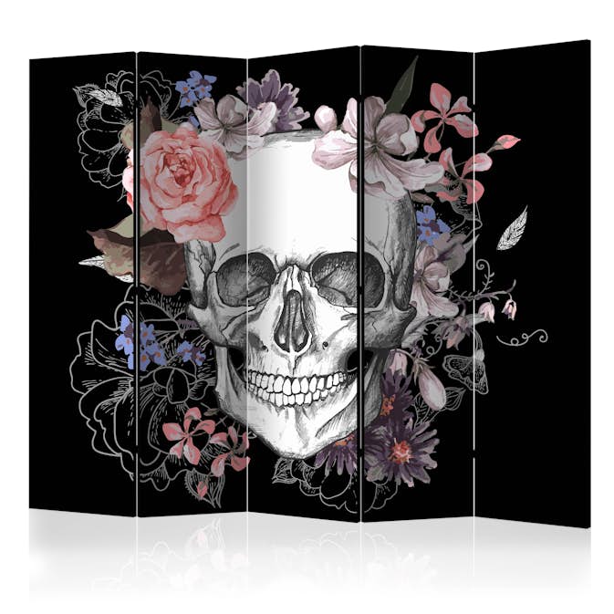 Rumsavdelare Arkiio Skull And Flowers II 225x172 cm