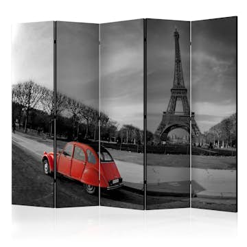 Rumsavdelare Arkiio Eiffel Tower And Red Car II 225x172 cm