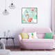Poster Artgeist Affisch Geometric Flamingos