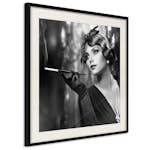 Poster Artgeist Affisch Lady with Cigarette