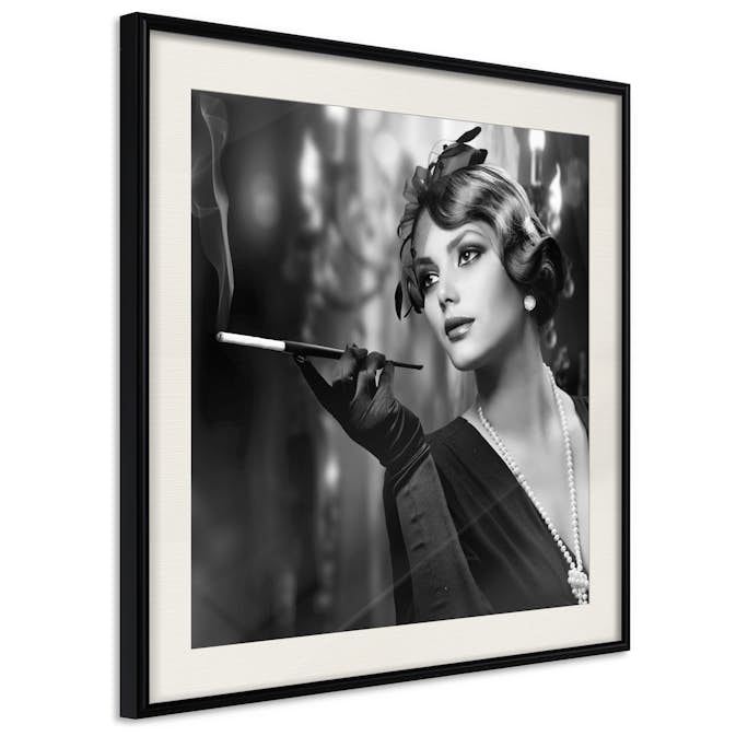 Poster Artgeist Affisch Lady with Cigarette