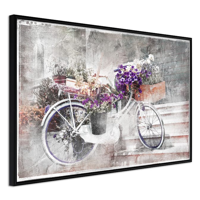 Poster Artgeist Affisch Floral Bike