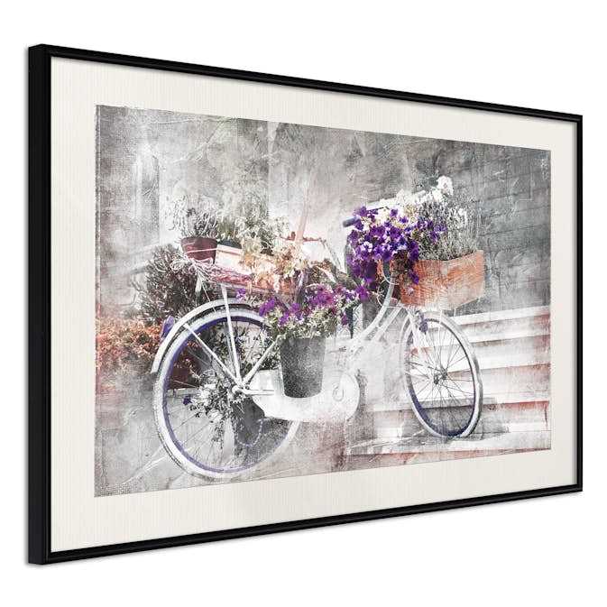Poster Artgeist Affisch Floral Bike
