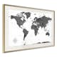 Poster Artgeist Affisch Monochrome Map