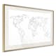 Poster Artgeist Affisch Geometric Map