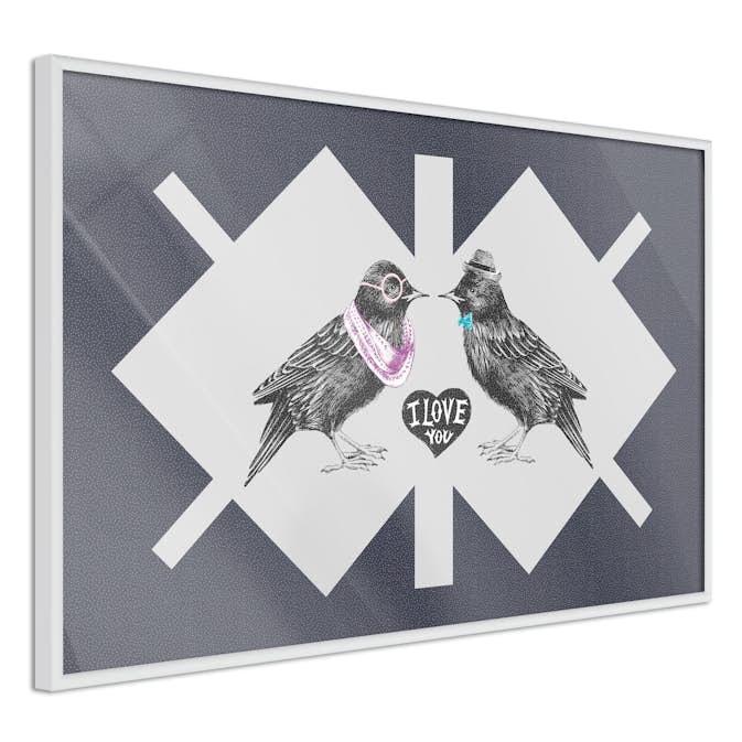 Poster Artgeist Affisch Couple of Starlings