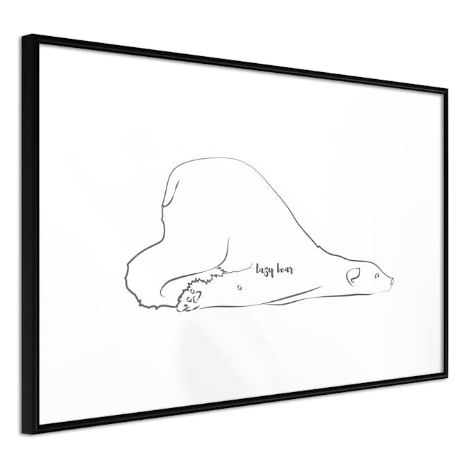 Poster Artgeist Affisch Lazy Bear