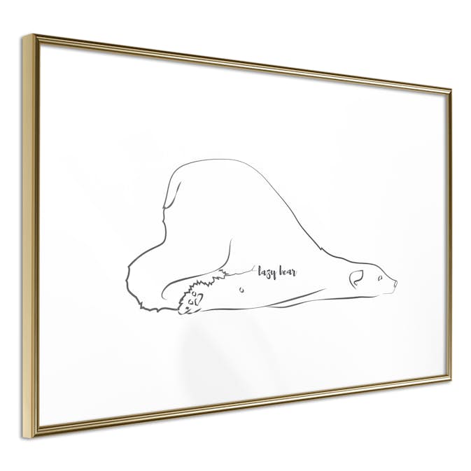 Poster Artgeist Affisch Lazy Bear