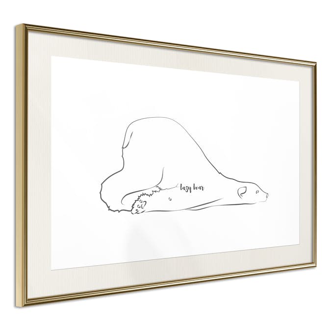 Poster Artgeist Affisch Lazy Bear