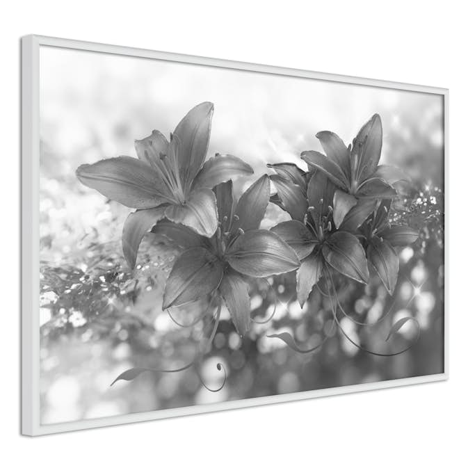 Poster Artgeist Affisch Silver Bouquet