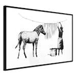 Poster Artgeist Affisch Banksy Washing Zebra