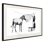 Poster Artgeist Affisch Banksy Washing Zebra