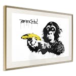 Poster Artgeist Affisch Banksy Monkey with Banana