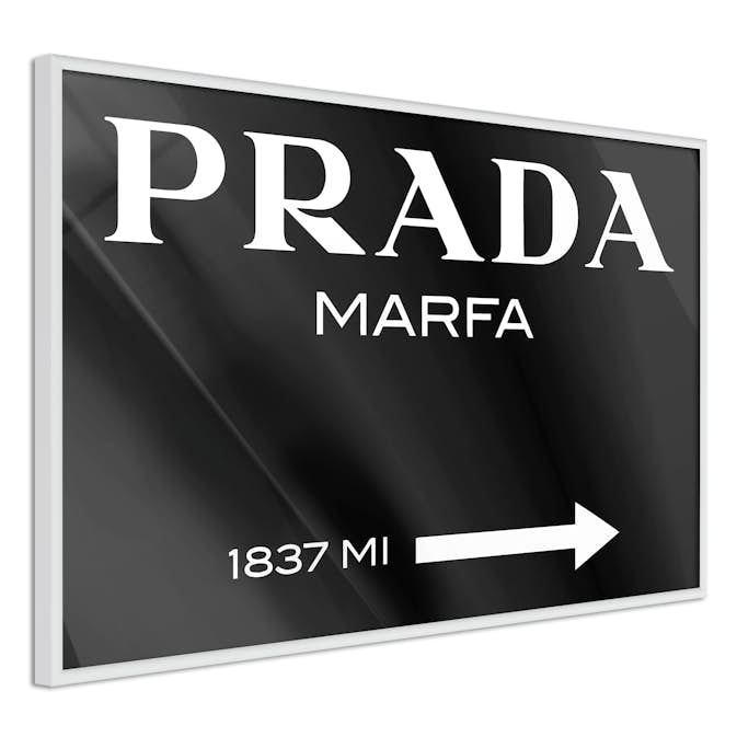 Poster Artgeist Affisch Prada in Black