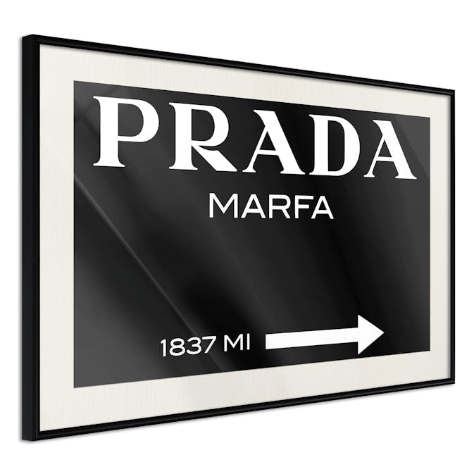 Poster Artgeist Affisch Prada in Black