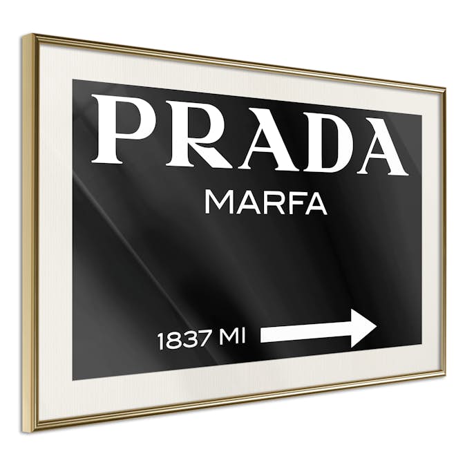 Poster Artgeist Affisch Prada in Black