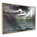 Poster Artgeist Affisch Storm on the Lake