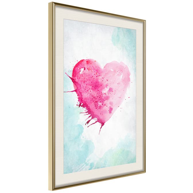 Poster Artgeist Affisch Watercolour Heart