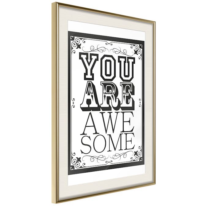 Poster Artgeist Affisch You Are Awesome