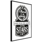 Poster Artgeist Affisch There Is No Easy Way From The Earth To The Stars