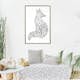 Poster Artgeist Affisch Flower Fox