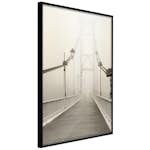 Poster Artgeist Affisch Bridge in the Fog