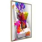 Poster Artgeist Affisch Three-dimensional Shapes