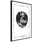Poster Artgeist Affisch Life Does Not Have To Be Perfect To Be Wonderful