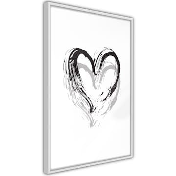Poster Artgeist Affisch Brush Heart