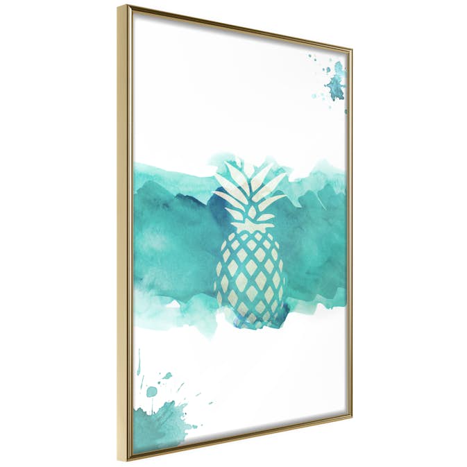 Poster Artgeist Affisch Pineapple in Watercolours