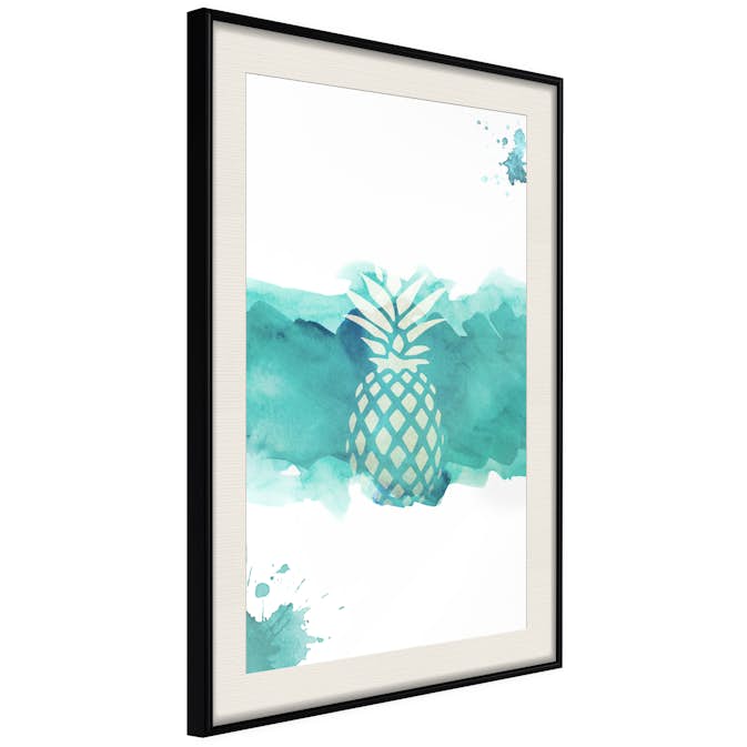 Poster Artgeist Affisch Pineapple in Watercolours