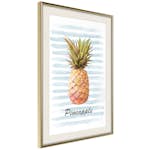 Poster Artgeist Affisch Pineapple and Stripes