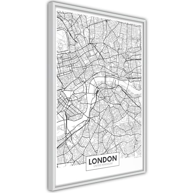 Poster Artgeist Affisch Map of London