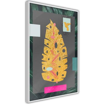 Poster Artgeist Affisch Golden Leaf