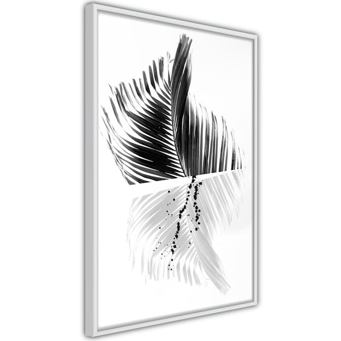 Poster Artgeist Affisch Black And White Palm