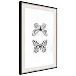 Poster Artgeist Affisch Two Butterflies