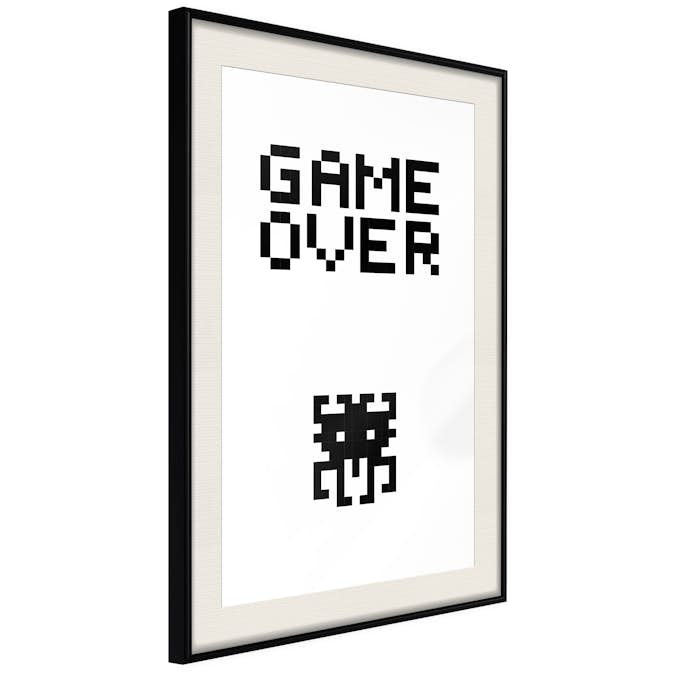 Poster Artgeist Affisch Game Over