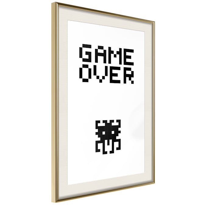 Poster Artgeist Affisch Game Over