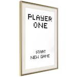 Poster Artgeist Affisch Start New Game