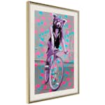 Poster Artgeist Affisch Raccoon On The Bike