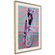 Poster Artgeist Affisch Raccoon On The Bike