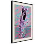 Poster Artgeist Affisch Raccoon On The Bike