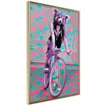 Poster Artgeist Affisch Raccoon On The Bike