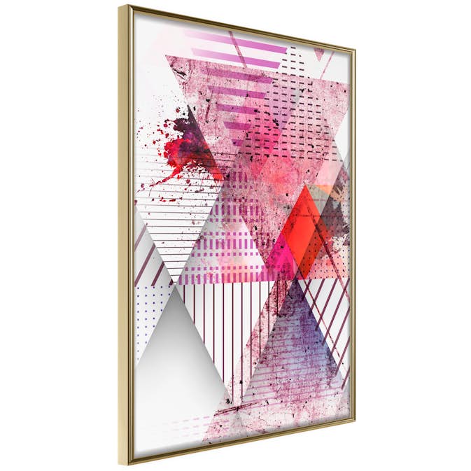 Poster Artgeist Affisch Abstract Triangle